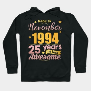 25th Birthday November Women Gift 25 Year Old Daughter Hoodie